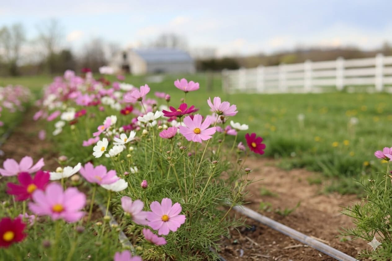 Field-grown wedding flowers at Run-a-Muck Farms