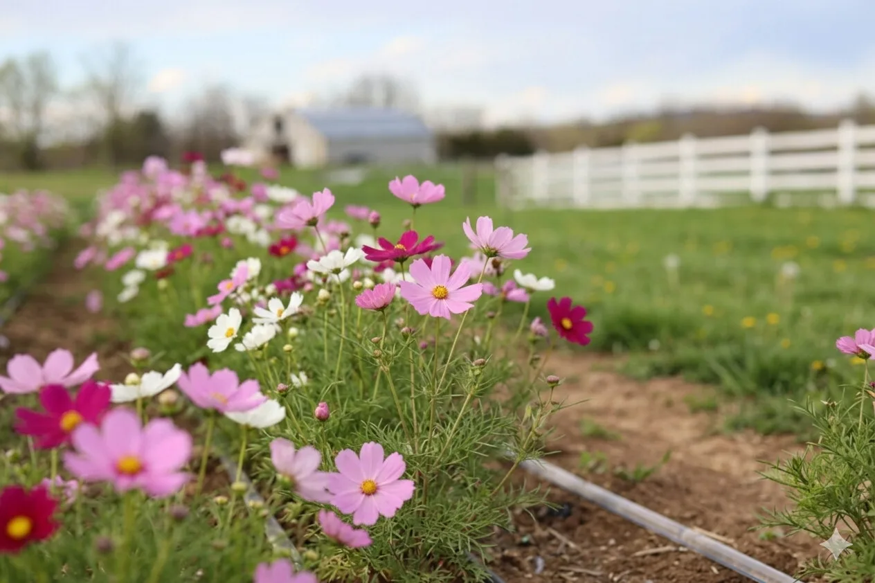 Field-grown wedding flowers at Run-a-Muck Farms